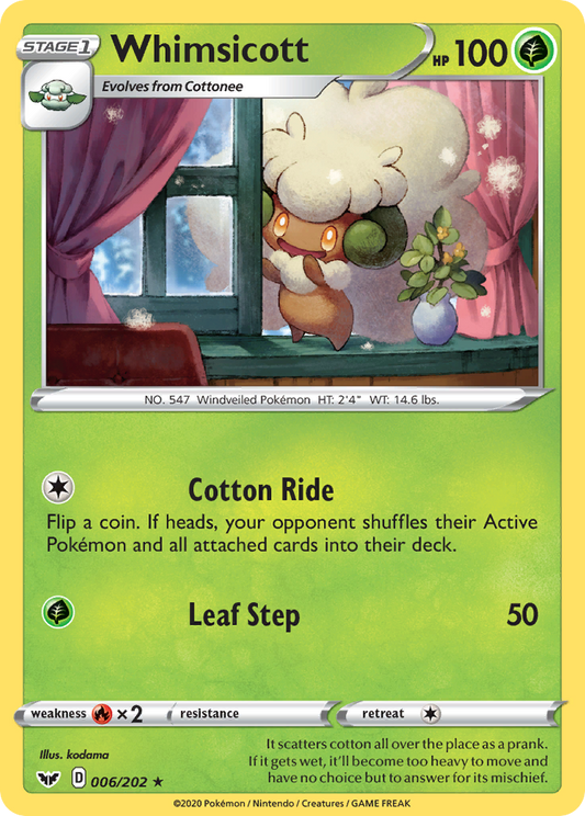 Whimsicott - Sword & Shield - 006