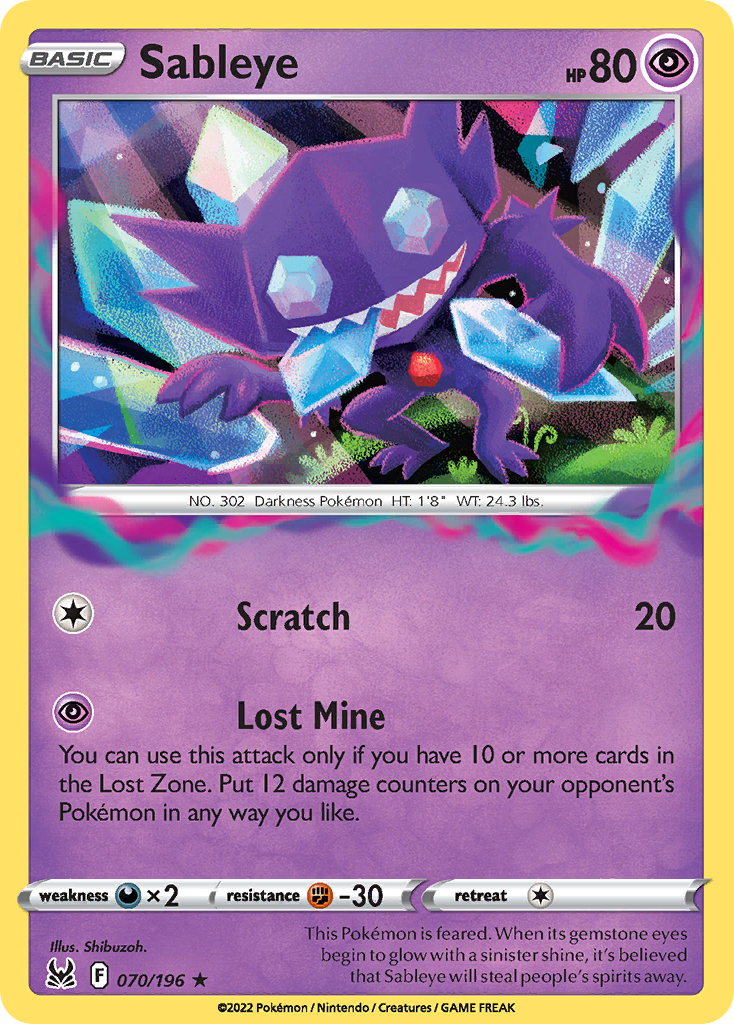 Sableye - Lost Origin - 070