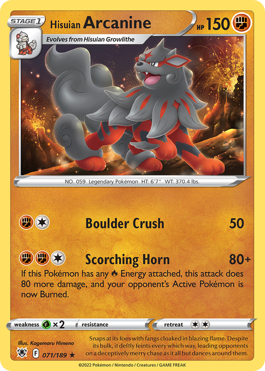 Hisuian Arcanine - Astral Radiance - 071