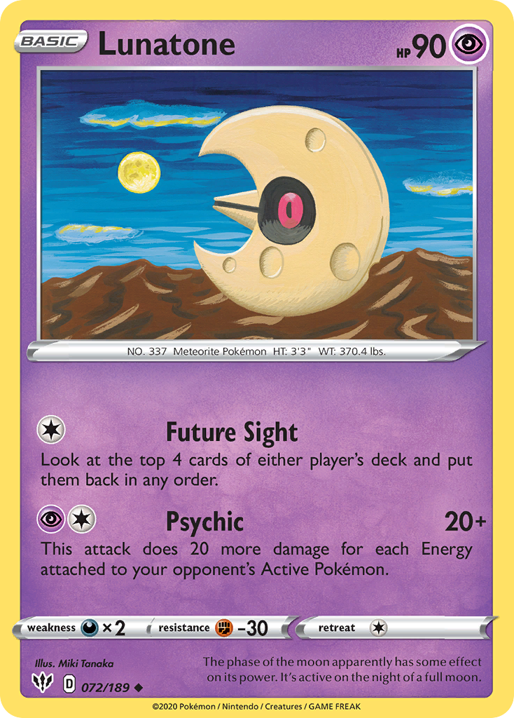 Lunatone - Darkness Ablaze - 072