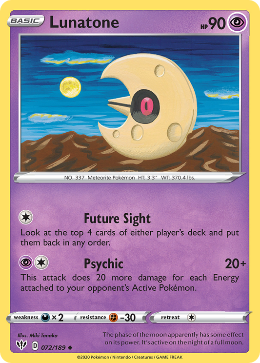 Lunatone - Darkness Ablaze - 072
