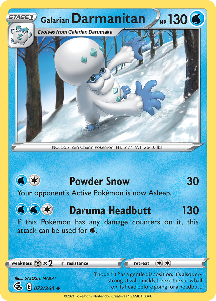 Galarian Darmanitan - Fusion Strike - 072
