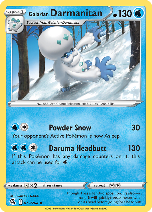 Galarian Darmanitan - Fusion Strike - 072