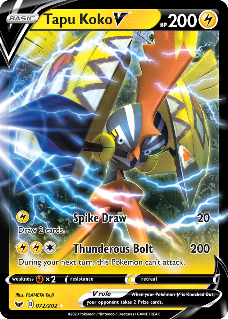 Tapu Koko V - Sword & Shield - 072