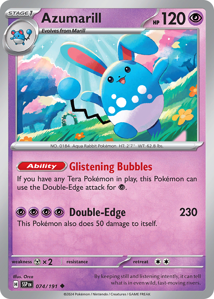 Azumarill - Surging Sparks - 074