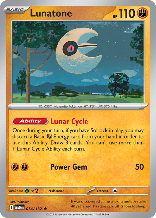 Lunatone - Mega Evolution - 074