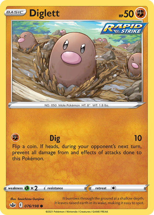 Diglett - Chilling Reign - 076