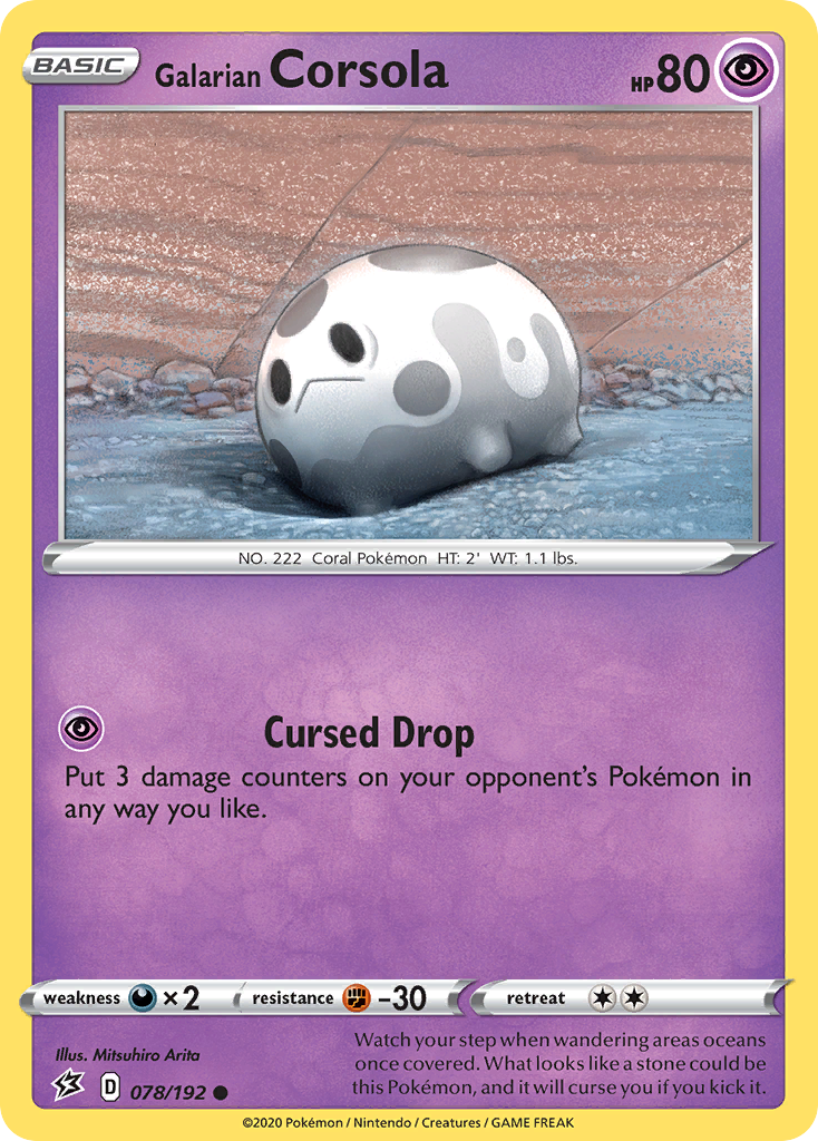 Galarian Corsola - Rebel Clash - 078