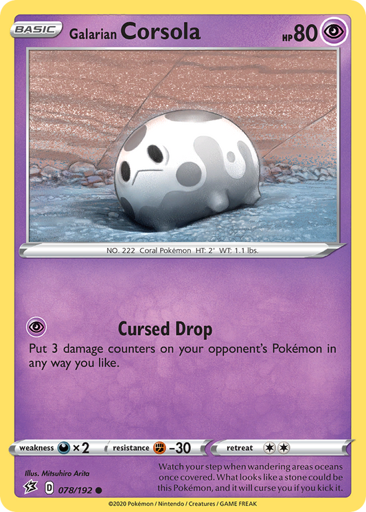 Galarian Corsola - Rebel Clash - 078