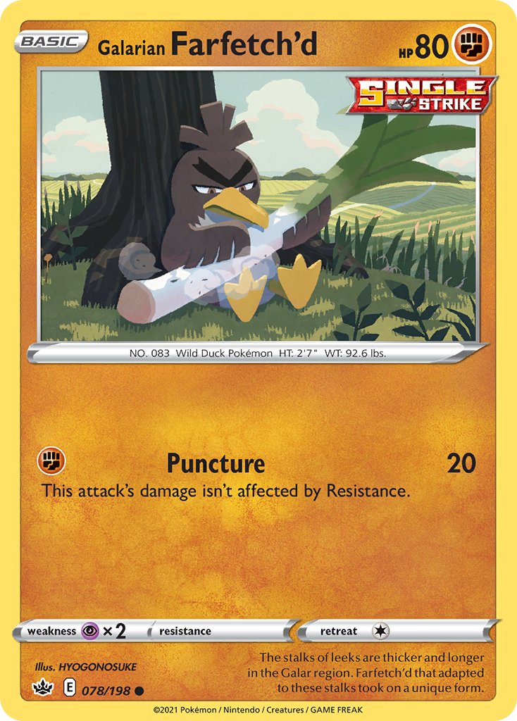 Galarian Farfetch'd - Chilling Reign - 078