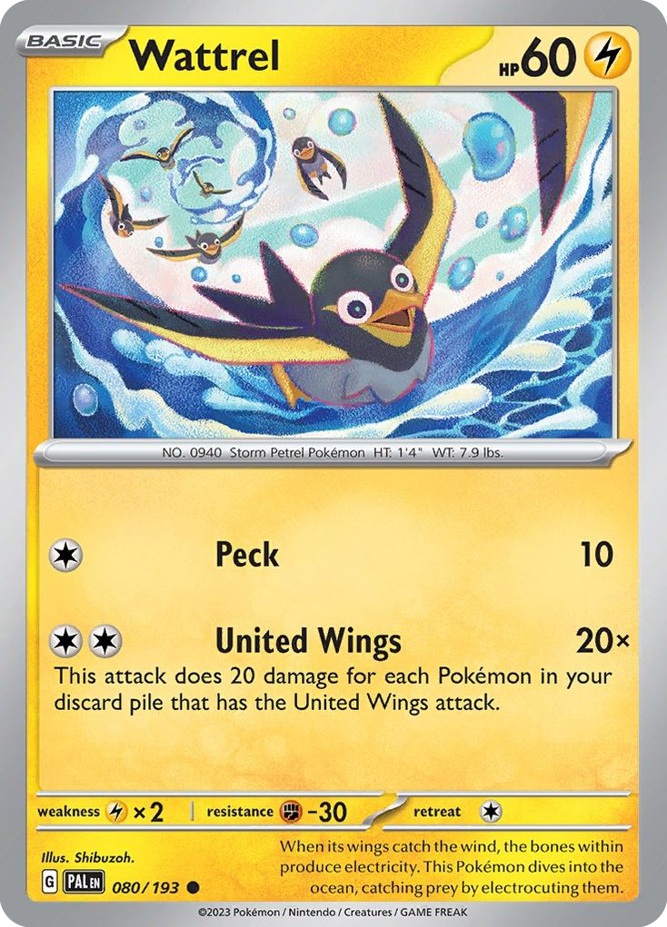 Wattrel - Paldea Evolved - 080