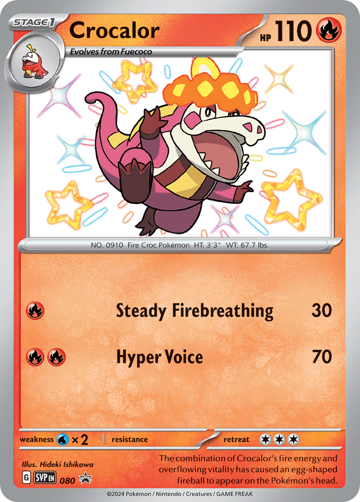 Crocalor - Scarlet & Violet Black Star Promos - 080