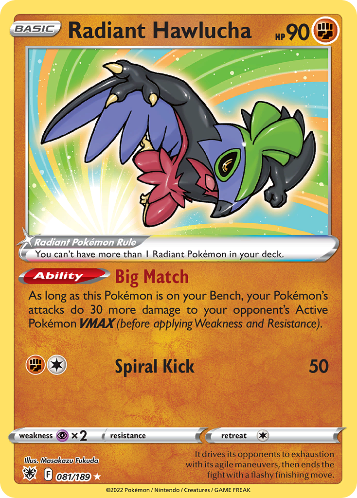 Radiant Hawlucha - Astral Radiance - 081