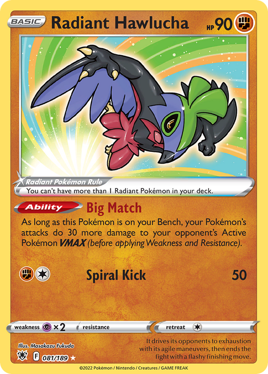 Radiant Hawlucha - Astral Radiance - 081