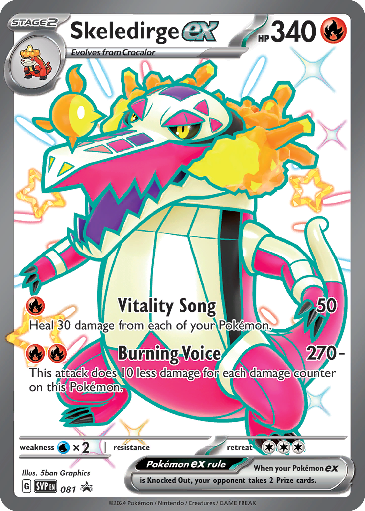 Skeledirge ex - Scarlet & Violet Black Star Promos - 081