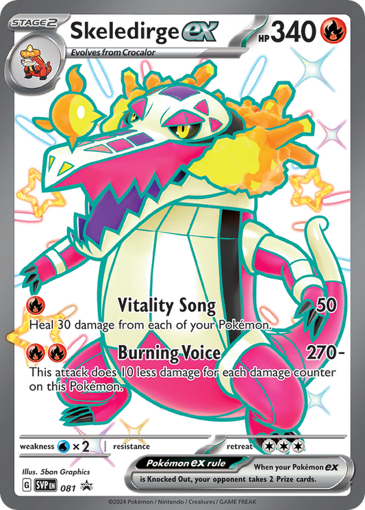 Skeledirge ex - Scarlet & Violet Black Star Promos - 081