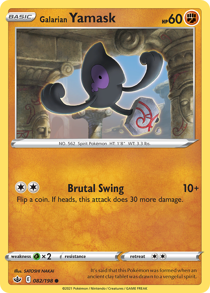 Galarian Yamask - Chilling Reign - 082