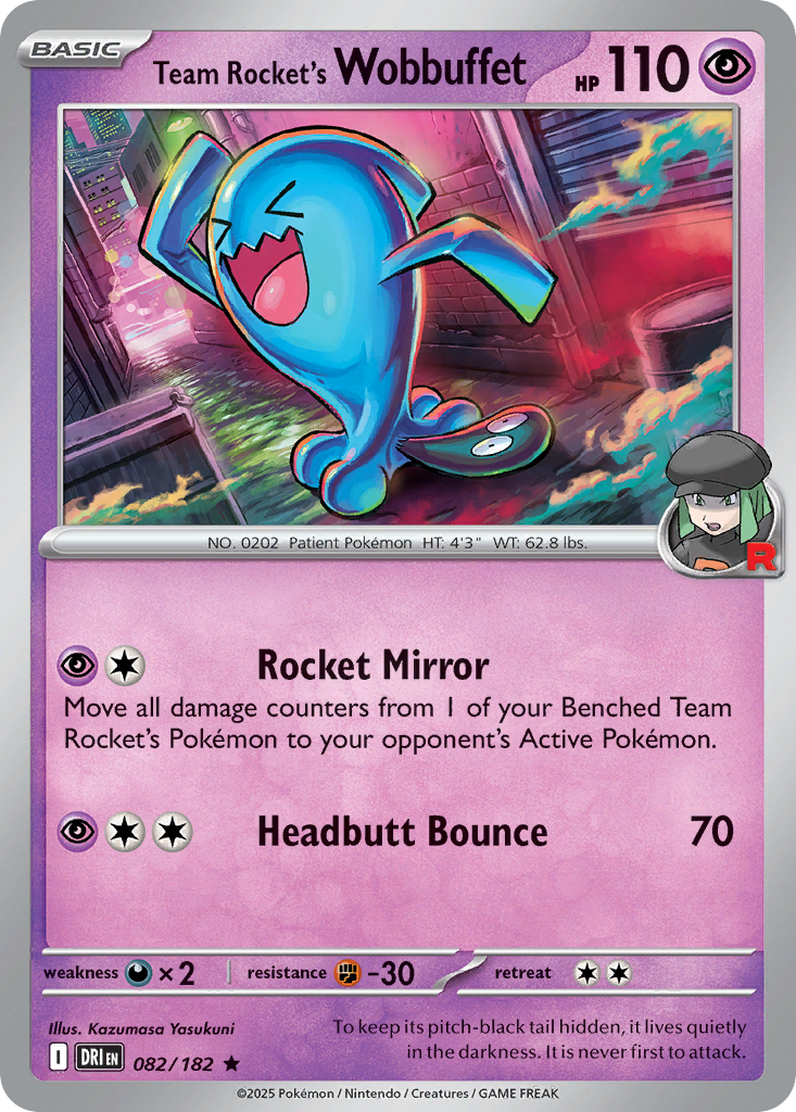 Team Rocket's Wobbuffet - Destined Rivals - 082