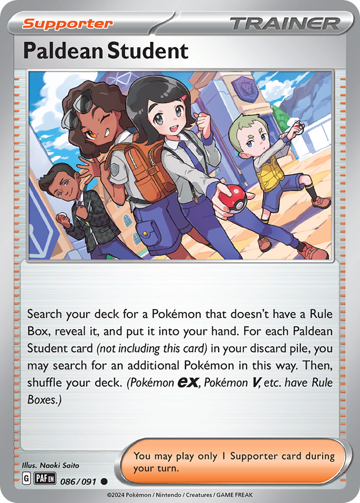 Paldean Student - Paldean Fates - 086