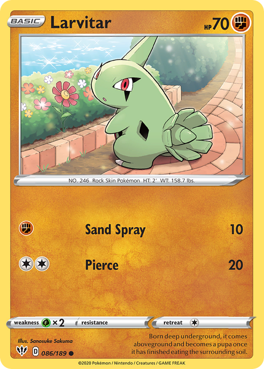 Larvitar - Darkness Ablaze - 086