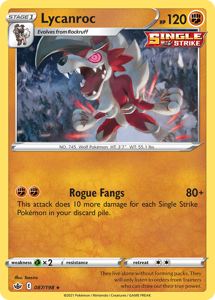 Lycanroc - Chilling Reign - 087