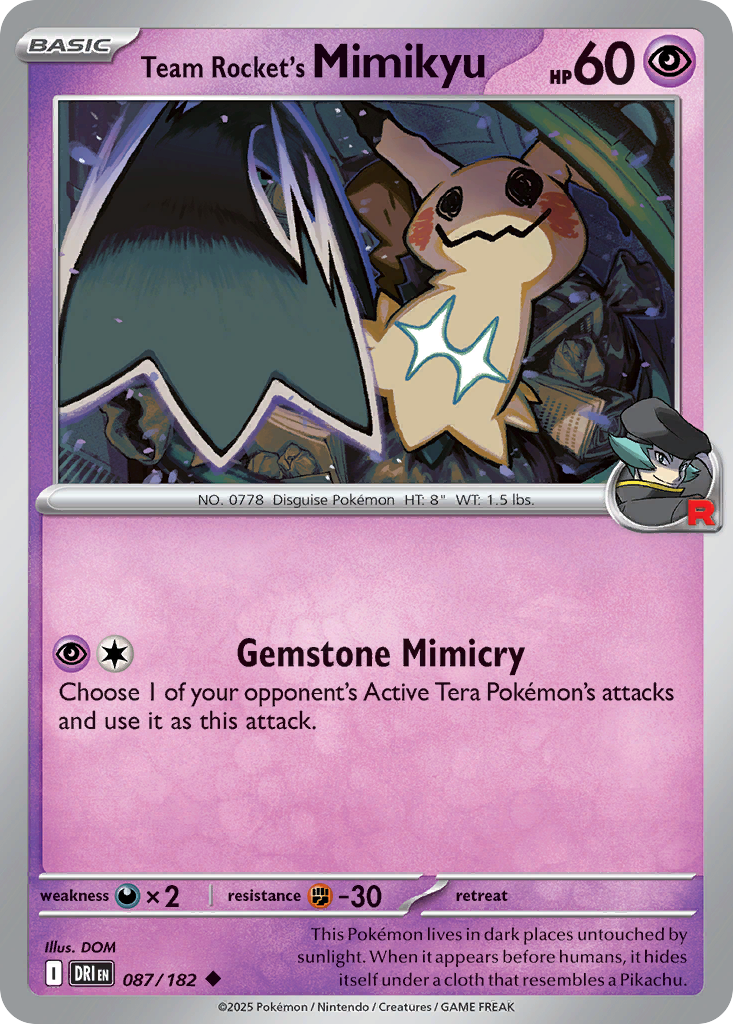 Team Rocket's Mimikyu - Destined Rivals - 087