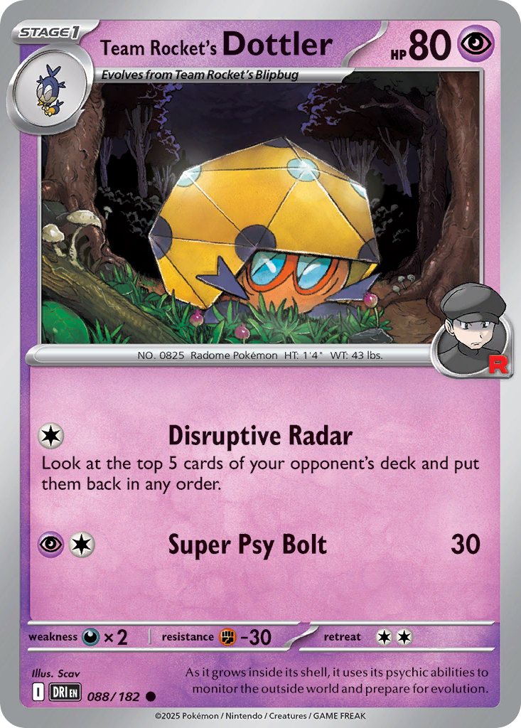 Team Rocket's Dottler - Destined Rivals - 088