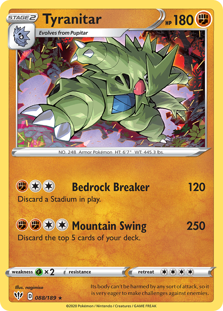 Tyranitar - Darkness Ablaze - 088