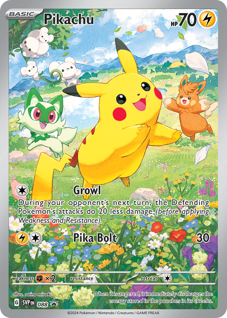 Pikachu - Scarlet & Violet Black Star Promos - 088