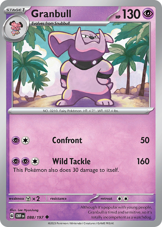 Granbull - Obsidian Flames - 088