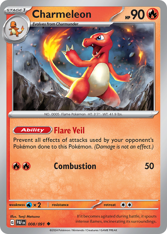 Charmeleon - Paldean Fates - 008