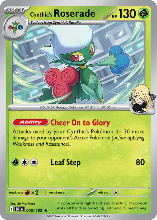 Cynthia's Roserade - Destined Rivals - 008