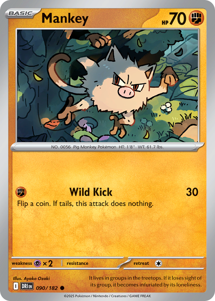 Mankey - Destined Rivals - 090