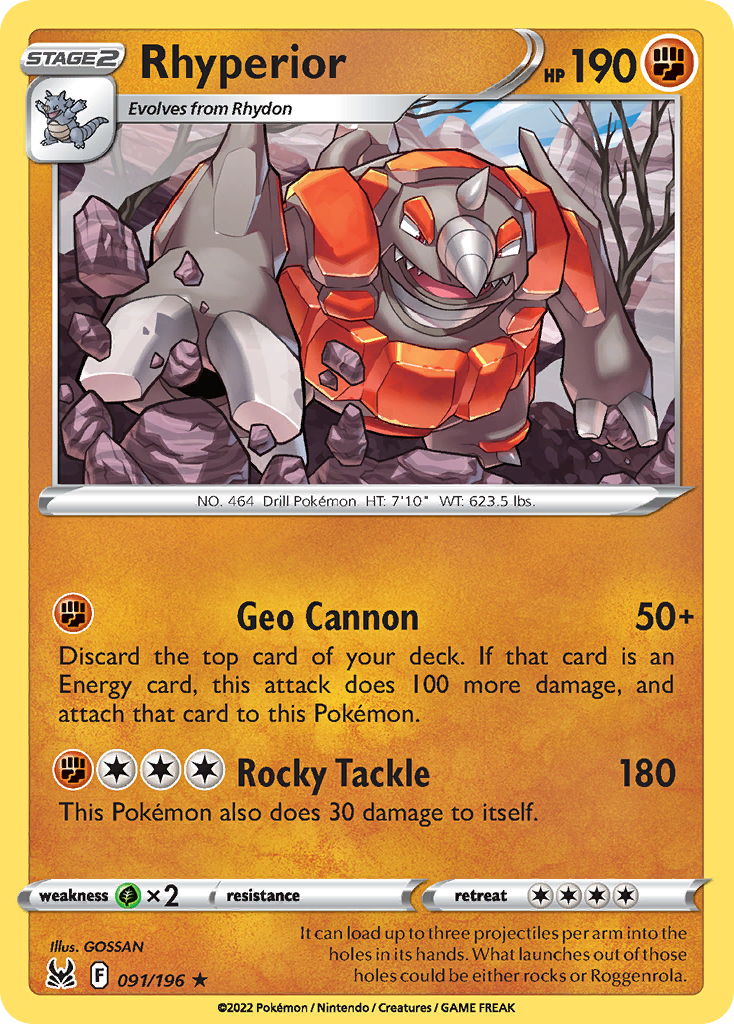 Rhyperior - Lost Origin - 091