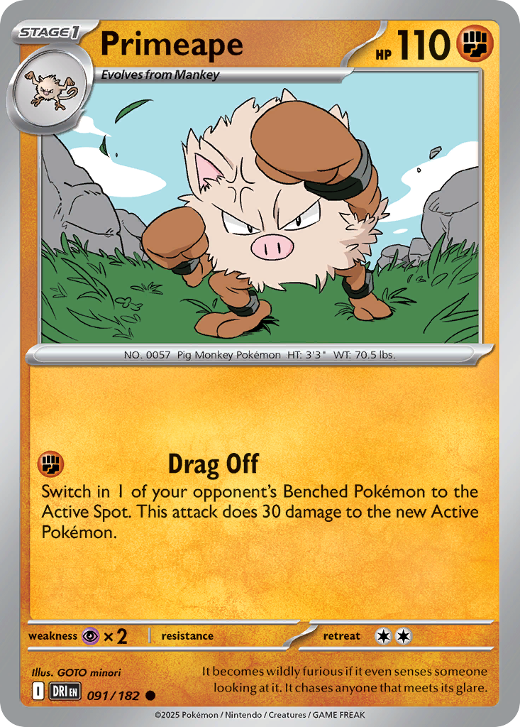 Primeape - Destined Rivals - 091