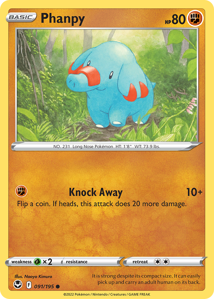 Phanpy - Silver Tempest - 091