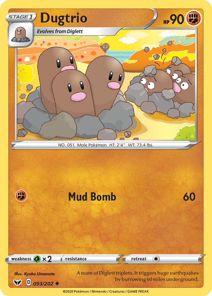 Dugtrio - Sword & Shield - 093