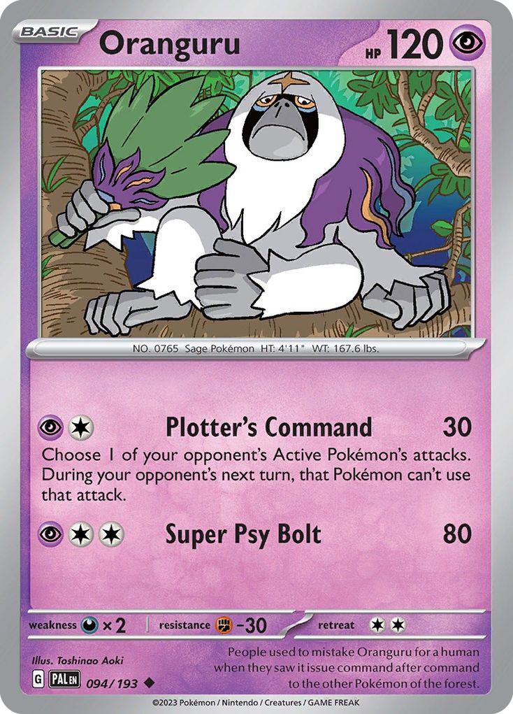 Oranguru - Paldea Evolved - 094
