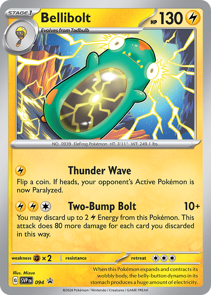 Bellibolt - Scarlet & Violet Black Star Promos - 094