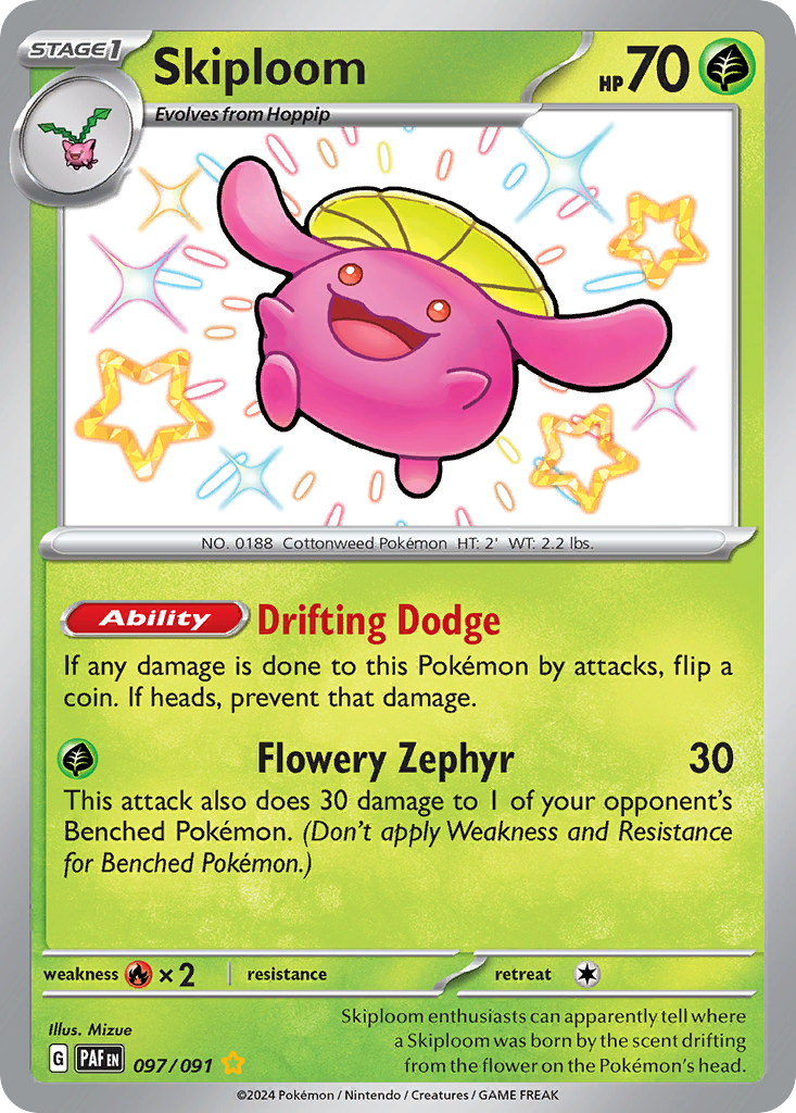 Skiploom - Paldean Fates - 097