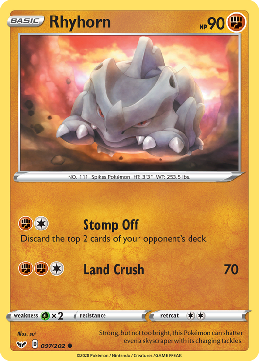 Rhyhorn - Sword & Shield - 097