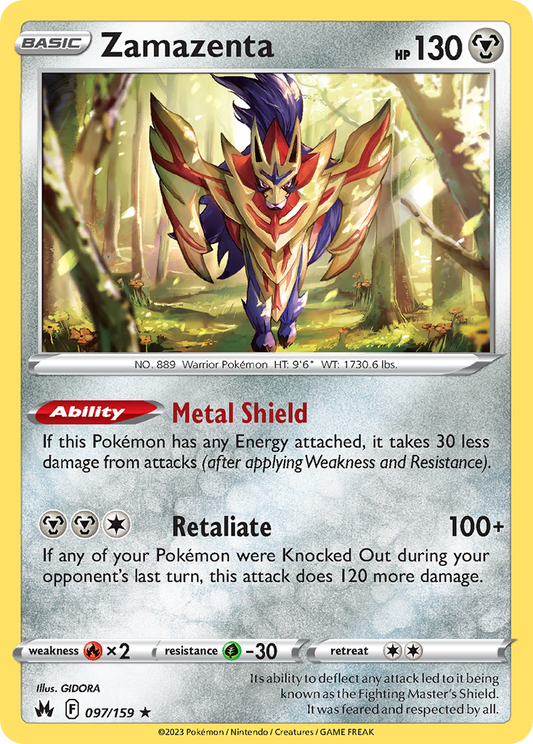 Zamazenta - Crown Zenith - 097