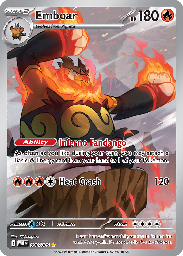 Emboar - White Flare - 098