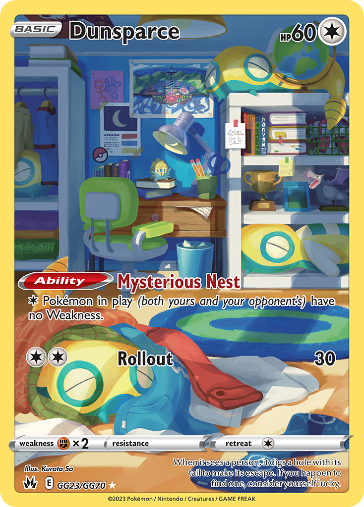 Dunsparce - Crown Zenith Galarian Gallery - GG23