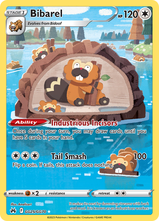 Bibarel - Crown Zenith Galarian Gallery - GG25