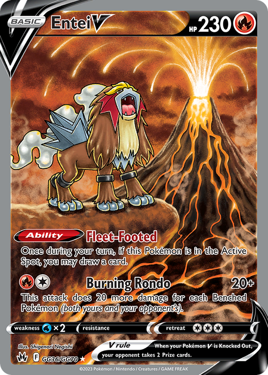 Entei V - Crown Zenith Galarian Gallery - GG36