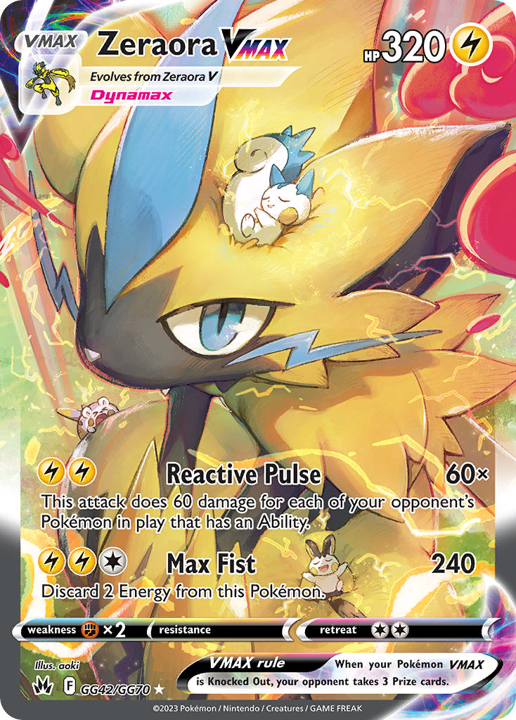 Zeraora VMAX - Crown Zenith Galarian Gallery - GG42