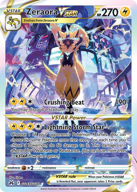 Zeraora VSTAR - Crown Zenith Galarian Gallery - GG43