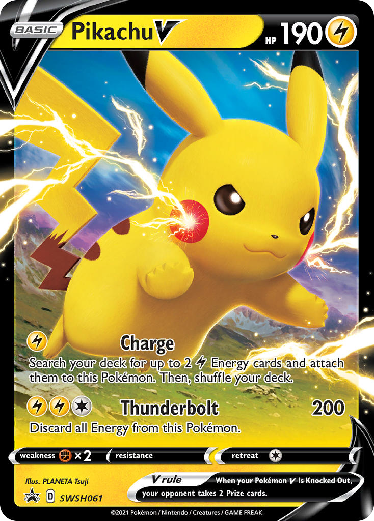 Pikachu V - SWSH Black Star Promos - SWSH061