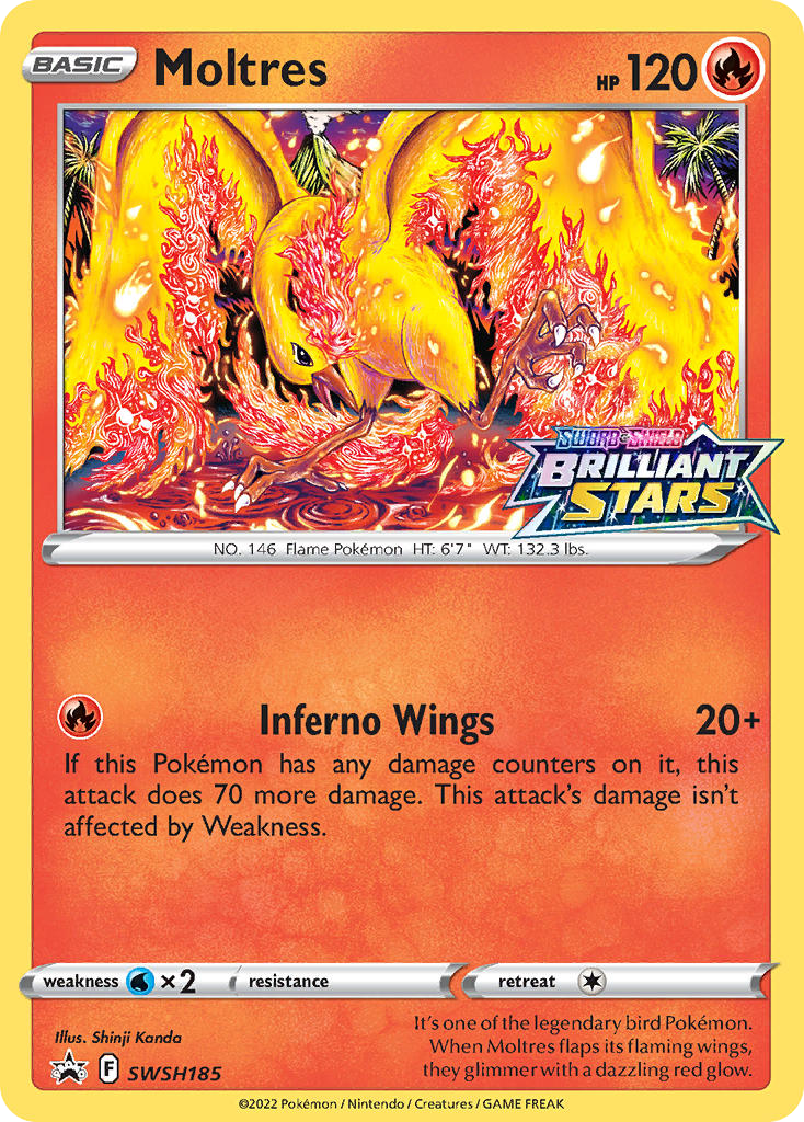 Moltres - SWSH Black Star Promos - SWSH185